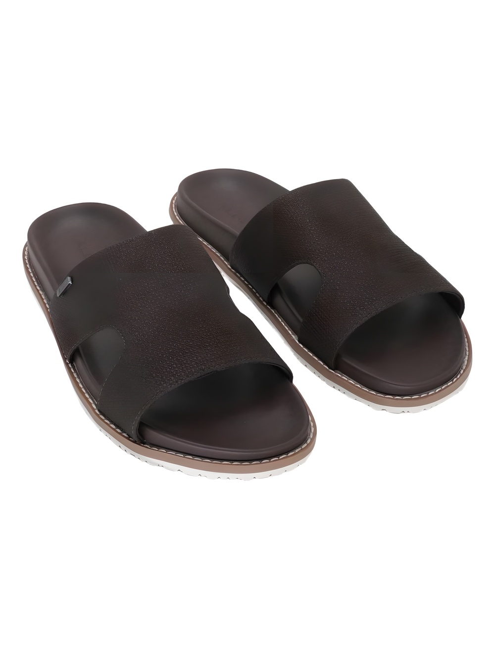 ALDO Mens Becket Dark Brown Textured Slide Sandals Size 10M
